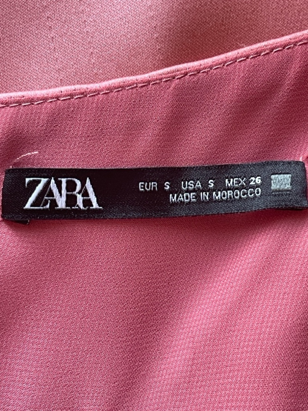 Zara Corsetry Satin Slip Midi Dress with Side Slit in Rose Dust EUC Size Small - Picture 11 of 12